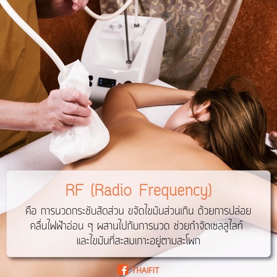 6. RF (Radio Frequency) ออกกําลังกายลดเซลลูไลท์